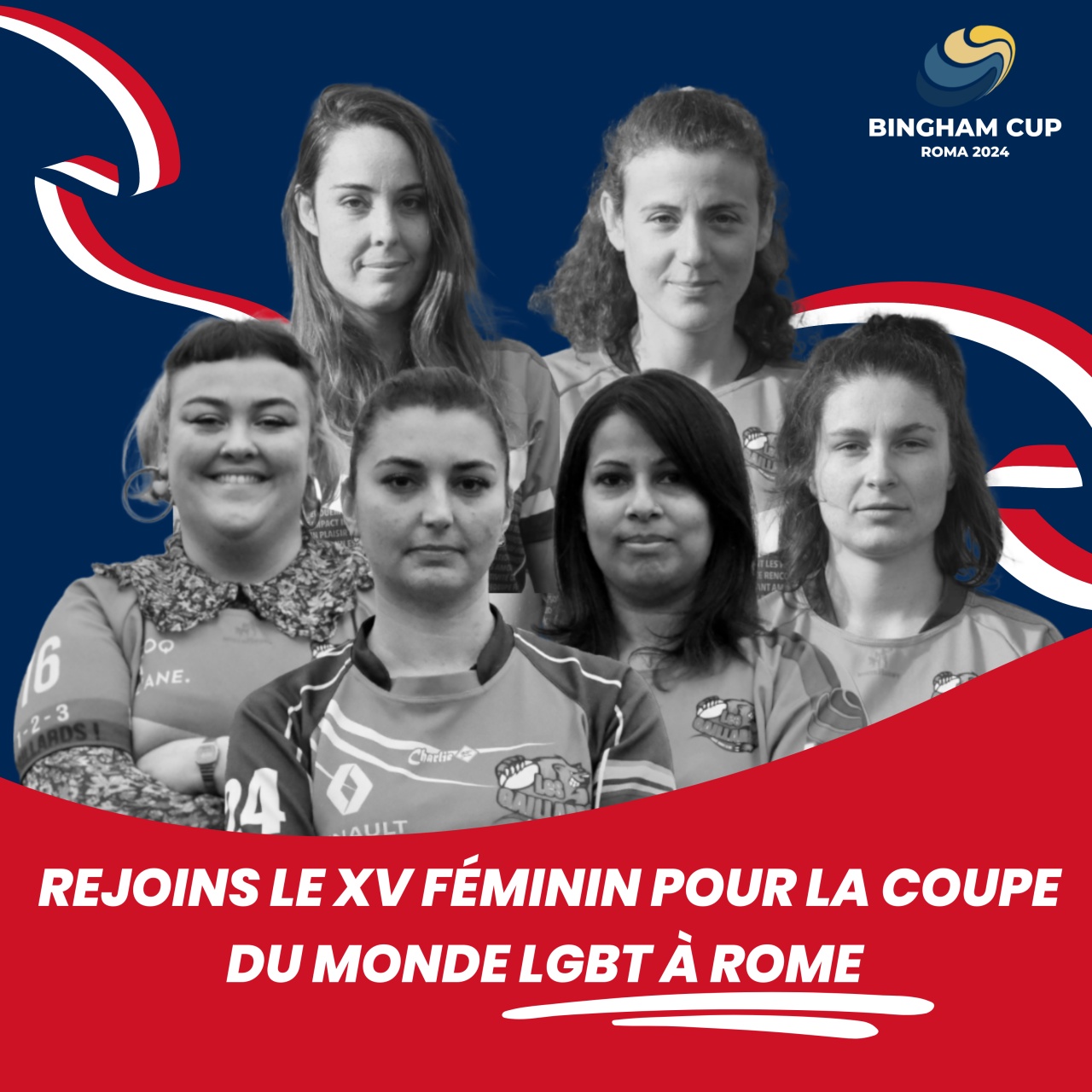 REJOINS LE XV FÉMININ FRANçAIS POUR LA COUPE DU MONDE À ROME